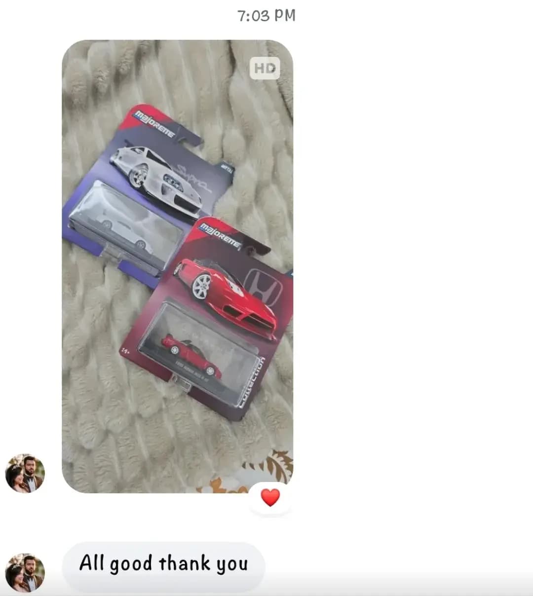 Customer review from Facebook