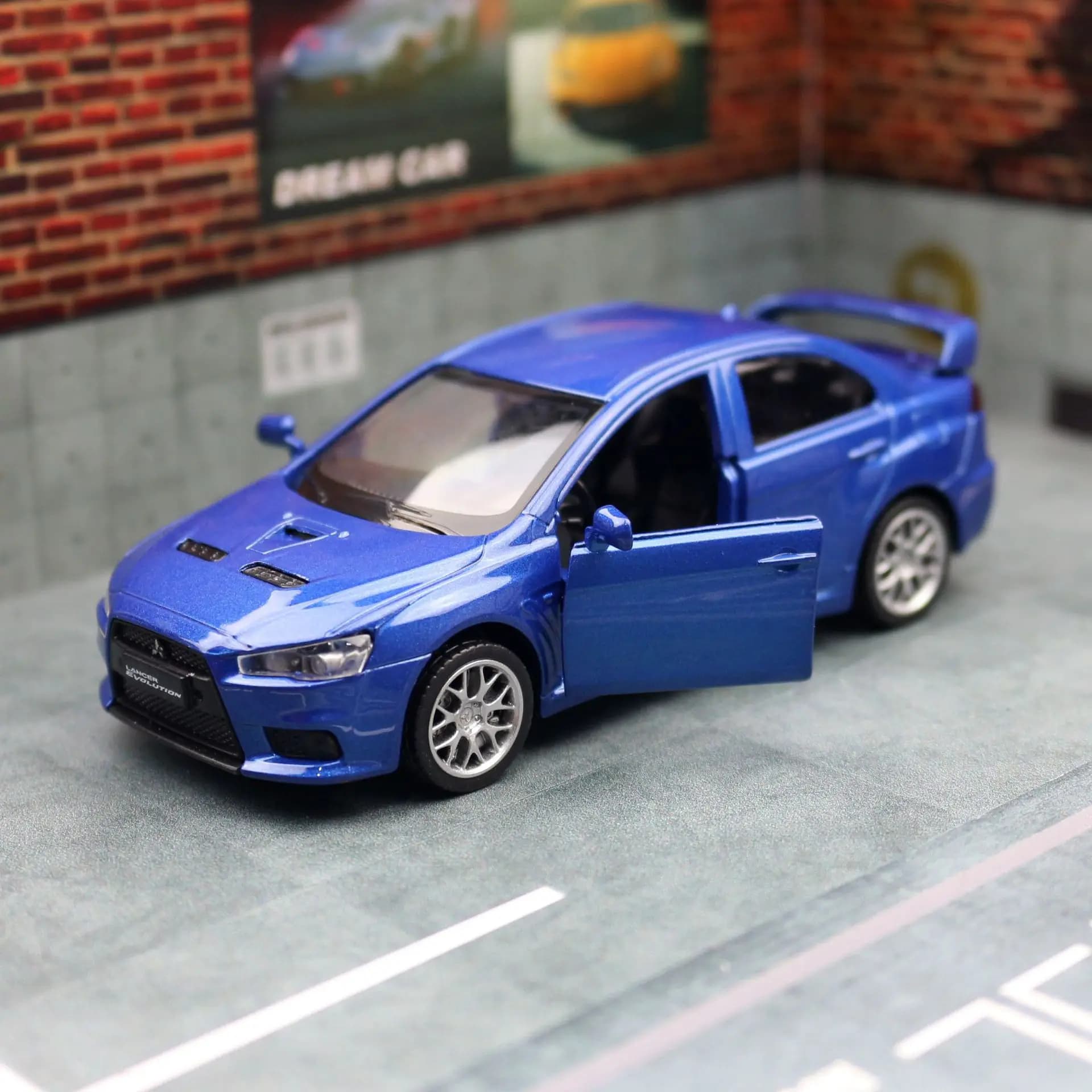 1:41 Mitsubishis JDM Lancer Evolution X Alloy Car Diecasts & Toy Vehicles Car Model Miniature Scale Model Car For Children - Thumbnail 3